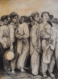 Arsalan Naqvi, 11 x 15 Inch, Charcoal on Paper, Figurative Painting, AC-ARN-112